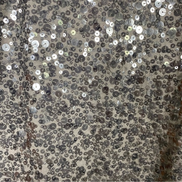 Garnet Hill sequined top and matching sequined skirt set in mocha - Picture 10 of 16